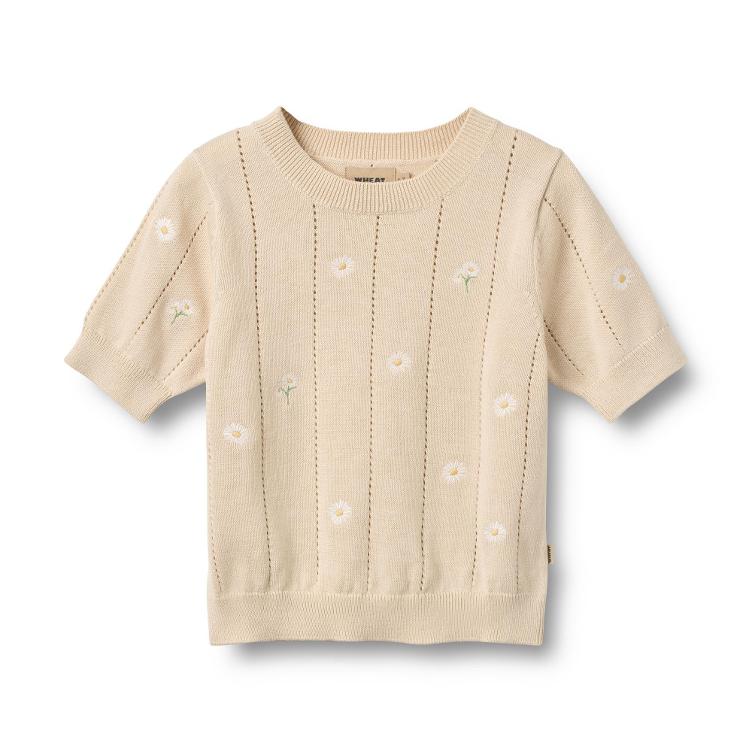 Wheat – Malvina Knit Top S/S aus Bio-Baumwolle (Relaxed Fit)