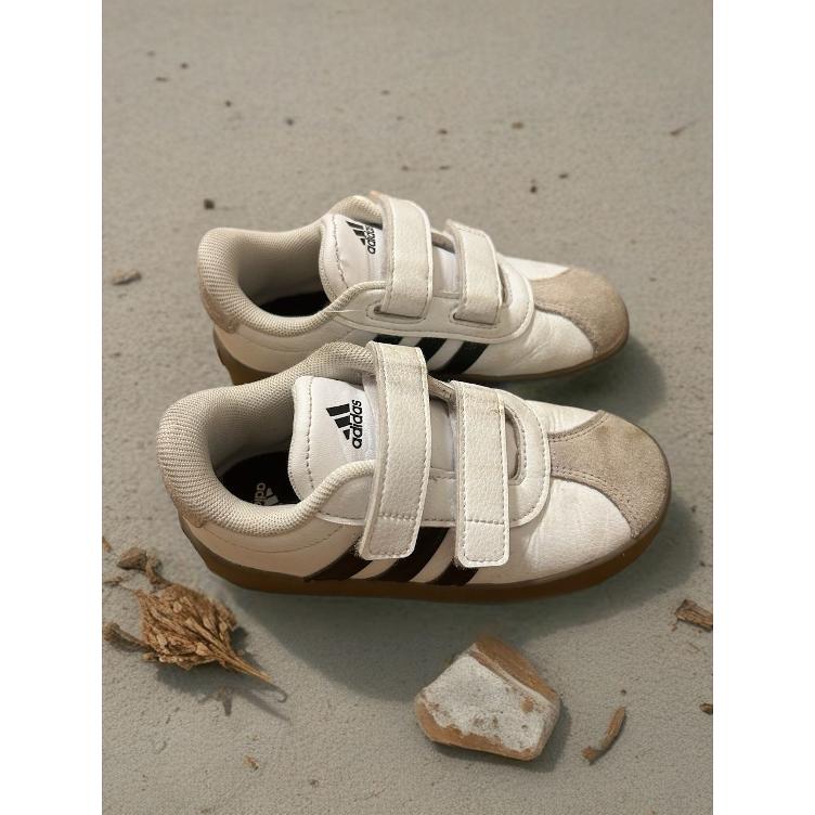 Pre-Loved adidas VL Court Sneaker | Weiss & Schwarz | Grösse: 27