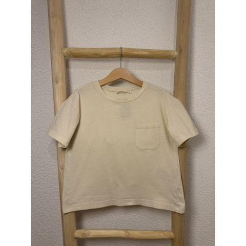 Pre-Loved Boxy T-Shirt von Lil’ Atelier in Cream I Grösse 110