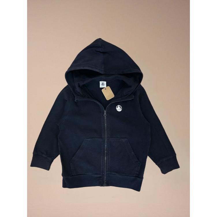 Pre-Loved Petit Bateau Kapuzensweatshirt | Navy Blau | Grösse: 104