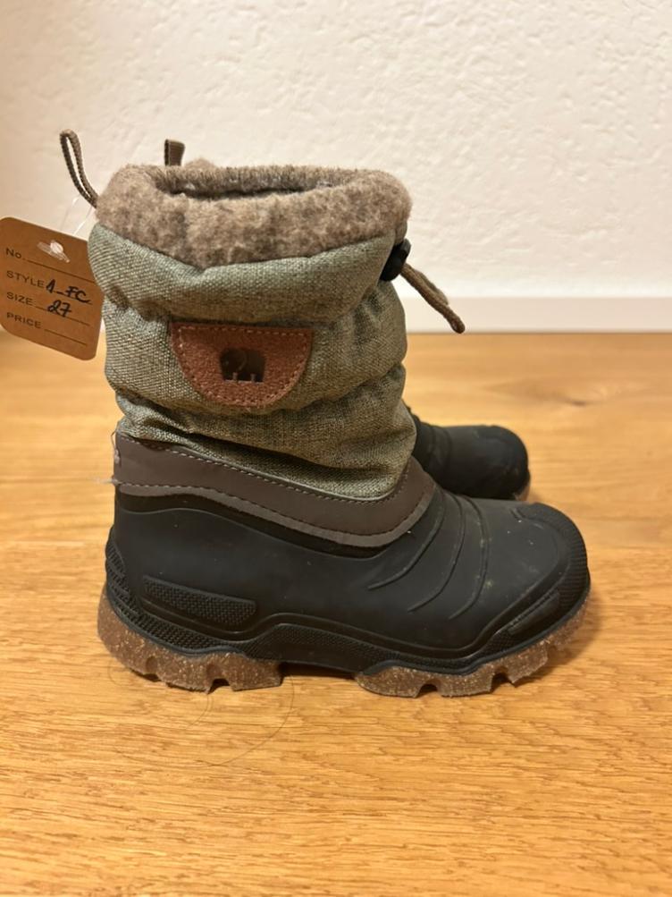 Pre-Loved Winterstiefel von Elefanten | Olive | Grösse: 27 - 2