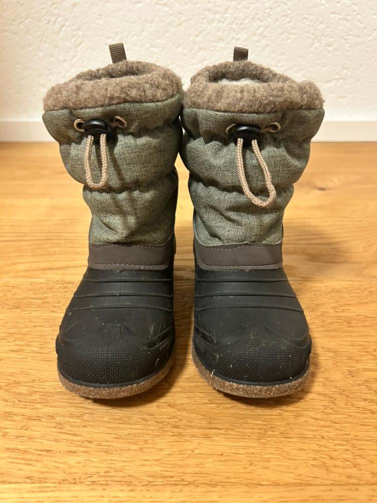 Pre-Loved Winterstiefel von Elefanten | Olive | Grösse: 27 - 0