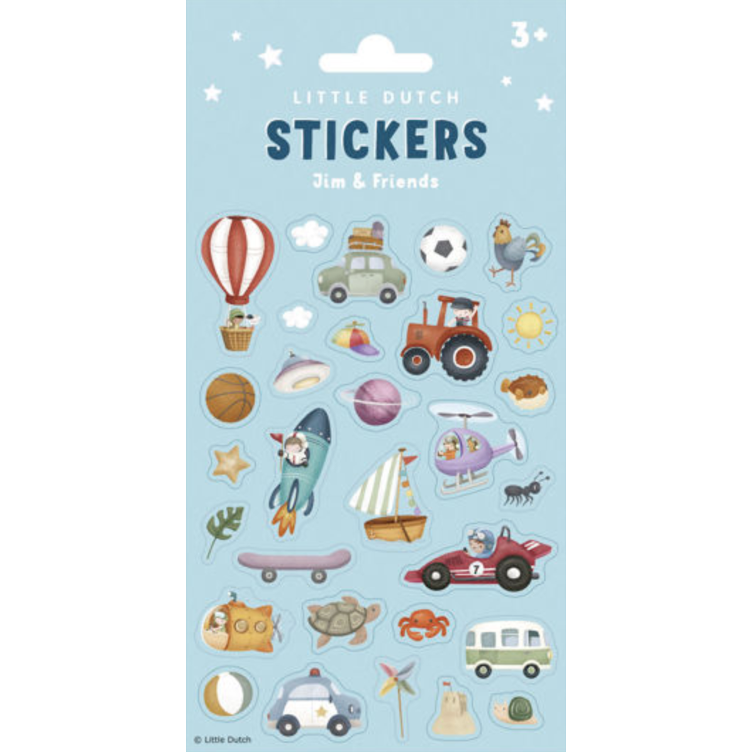 Stickerset – Jim & Friends I Little Dutch
