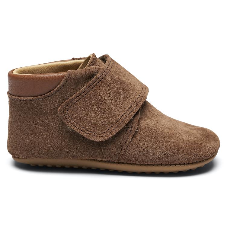 SALE I Beginners™ Velcro `Light Brown Suede` Pom Pom