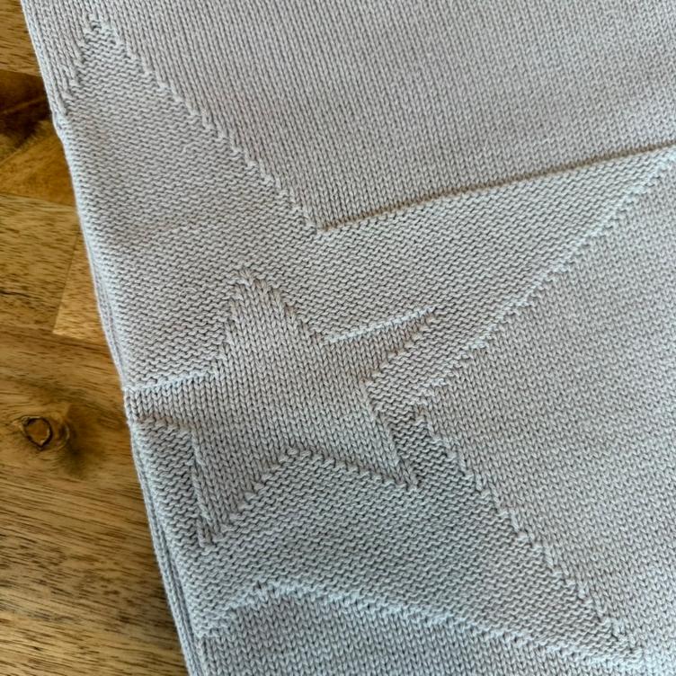 Pre Loved Babydecke von Sterntaler I Hellgrau mit Sternen - 0