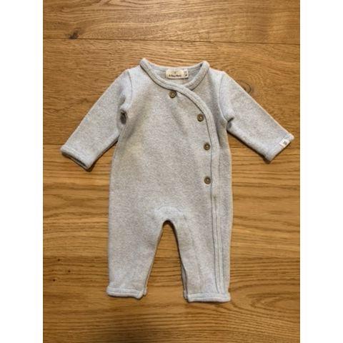 Pre-Loved Fleece Strampler von A Tiny Story | Hellgrau | Grösse: 50