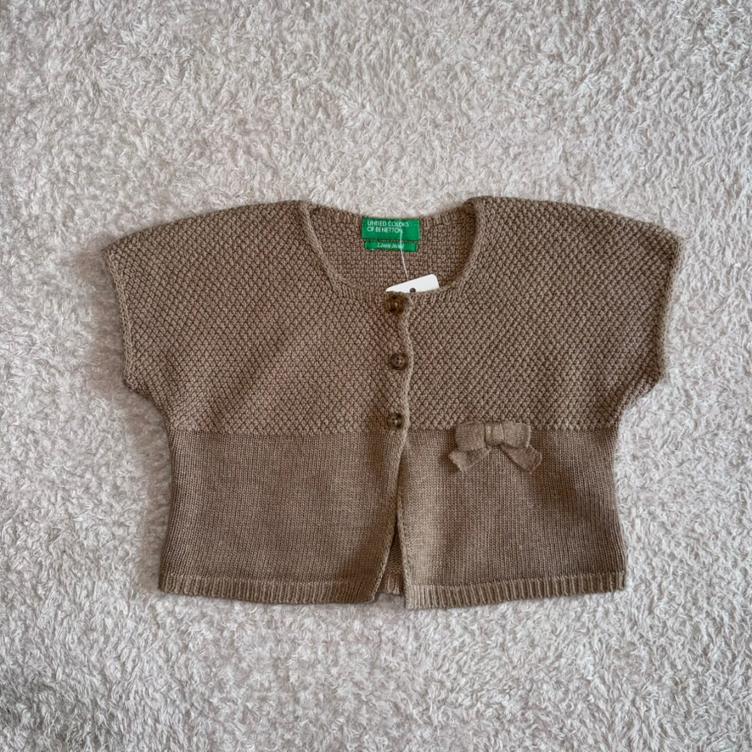 Pre Loved Gilet von United Colors of Benetton I Beige I Gr. 74