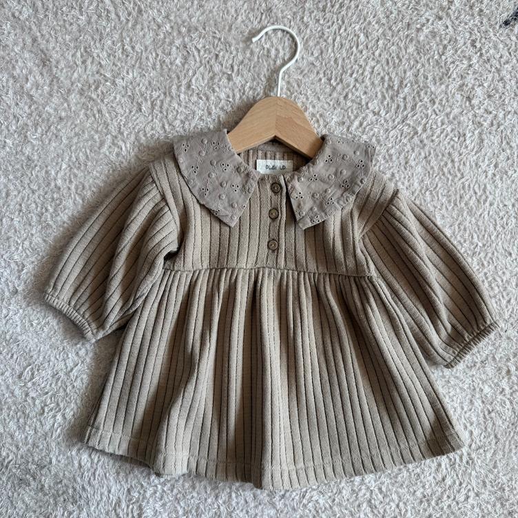 Pre Loved Kleid von PLAY UP I Beige I Gr. 3M
