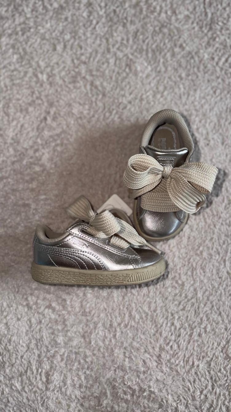 Pre Loved Sneaker von Puma I Silber Metallic I Gr. 23 - 3