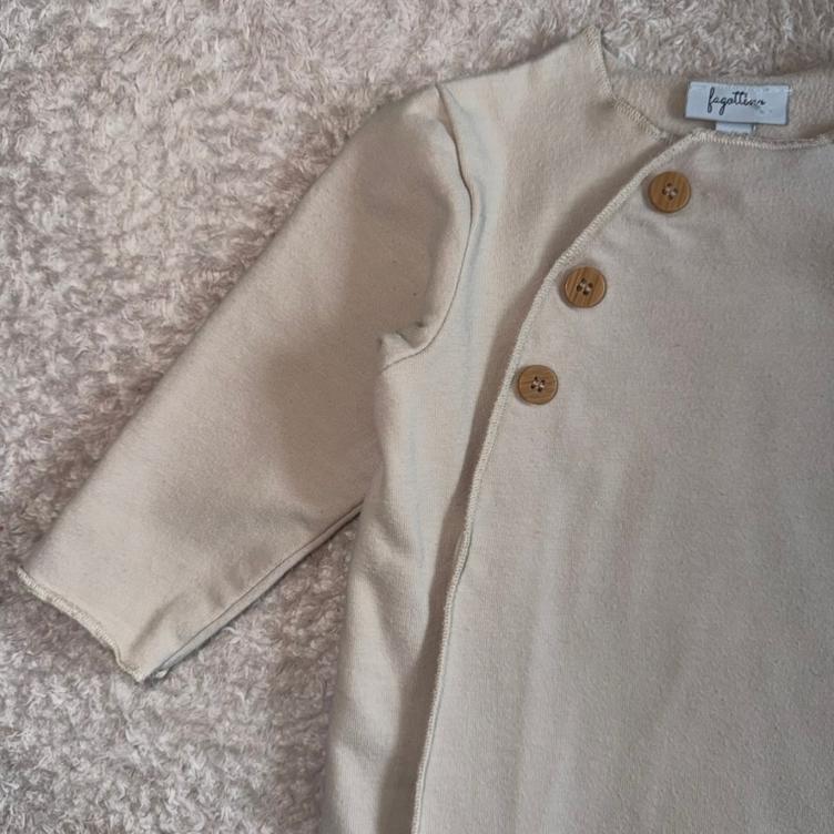 Pre Loved Strampler von Fagottino I Hellbeige I Gr. 3–6M - 1