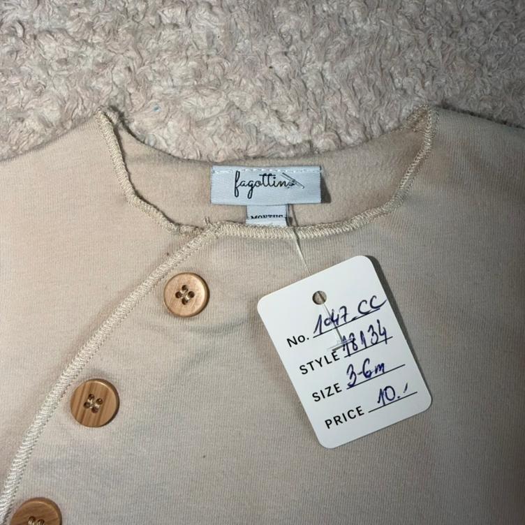 Pre Loved Strampler von Fagottino I Hellbeige I Gr. 3–6M - 3