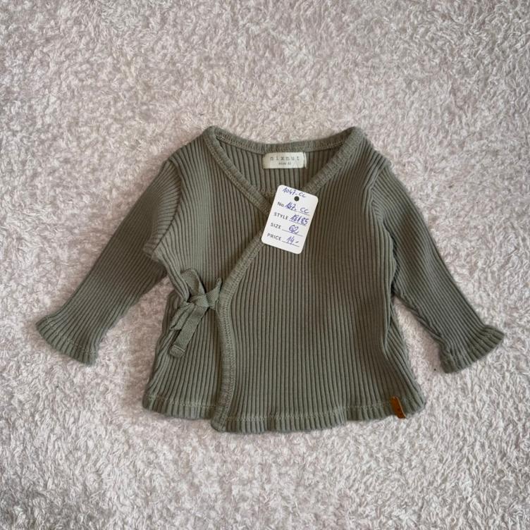 Pre Loved Wickeloberteil von Nixnut I Olivegrün I Gr. 62
