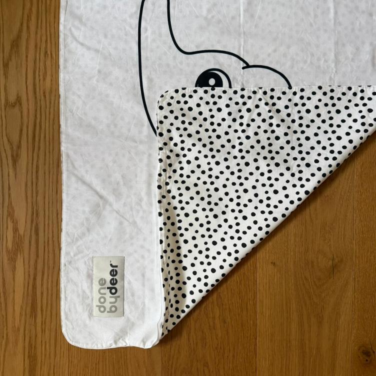 Pre Loved Babybettwäsche von Done by Deer I Grau/Weiss I 70 × 100 cm - 3