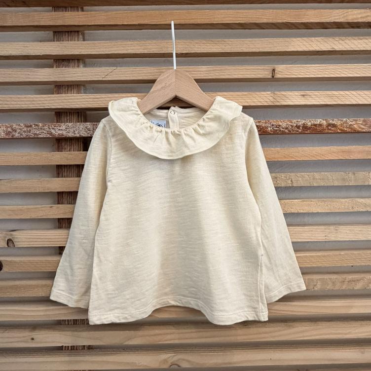 Pre Loved Oberteil von Petit Bateau I Cream I Gr. 86