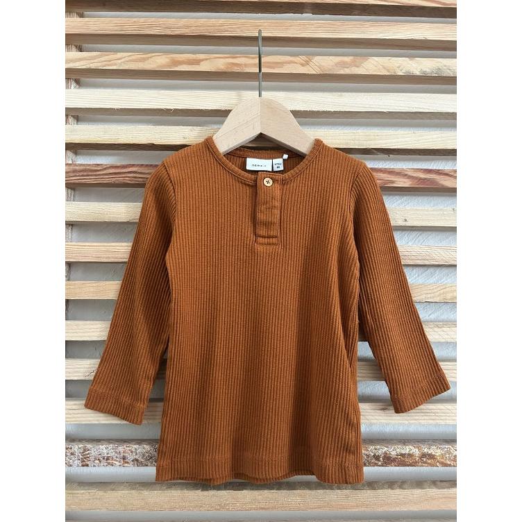 Pre-Loved T-Shirt von Name it | Farbe: Rostbraun | Grösse: 86
