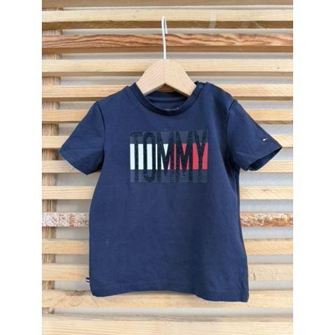 Pre Loved T-Shirt von Tommy Hilfiger I Navy I Gr. 80