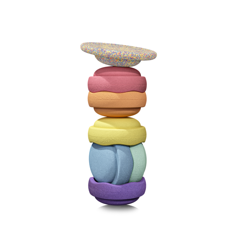 6+1 - Stapelsteine Rainbow Set Pastel - 3
