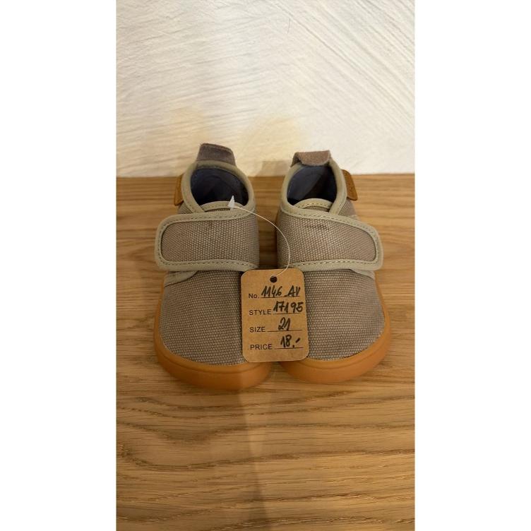 Pre Loved Barfusshausschuhe von Bisgaard I Beige I Gr. 21