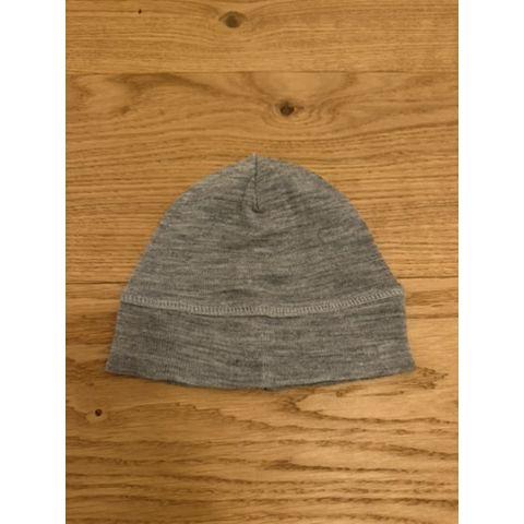 Pre-Loved Baby Mütze von Engel | Wolle/Seide | Grau Melange I Grösse: 62/68