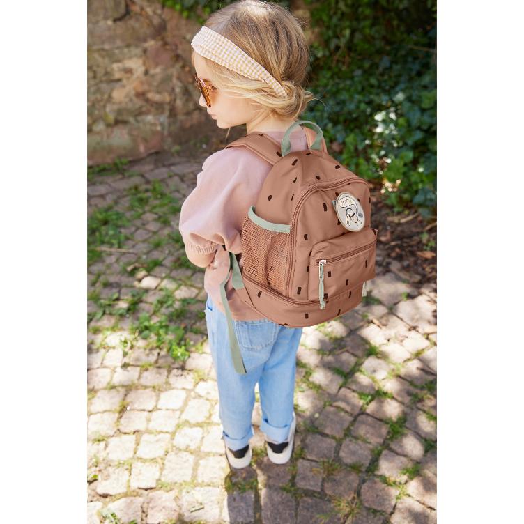 Mini Backpack Happy Prints Caramel Lässig - 3