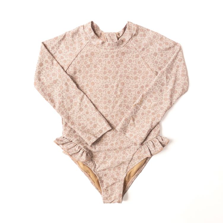 SALE I Badanzug LS Bouquet Silhouette I Gr. 5-6Y