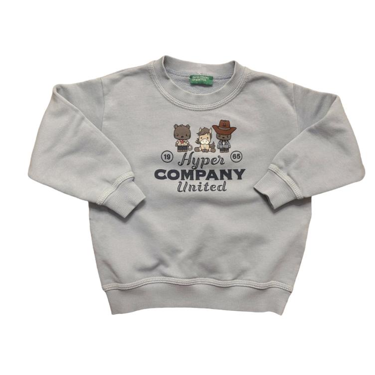 Pre-Loved Benetton Pullover mit Print I Gr. 98