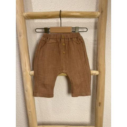 Pre-Loved Musselin Hose von Benetton | Braun | Grösse: 62