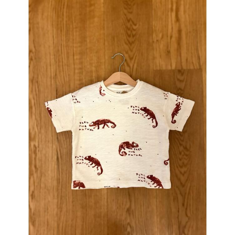 Pre-Loved Play Up T-Shirt | Weiss/Braun | Grösse: 104 (4Y)