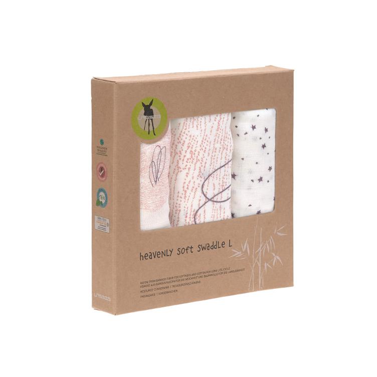 Heavenly soft Muslin Cloth 3 Pack Schwan Lässig - 5