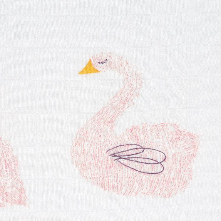 Heavenly soft Muslin Cloth 3 Pack Schwan Lässig - 2