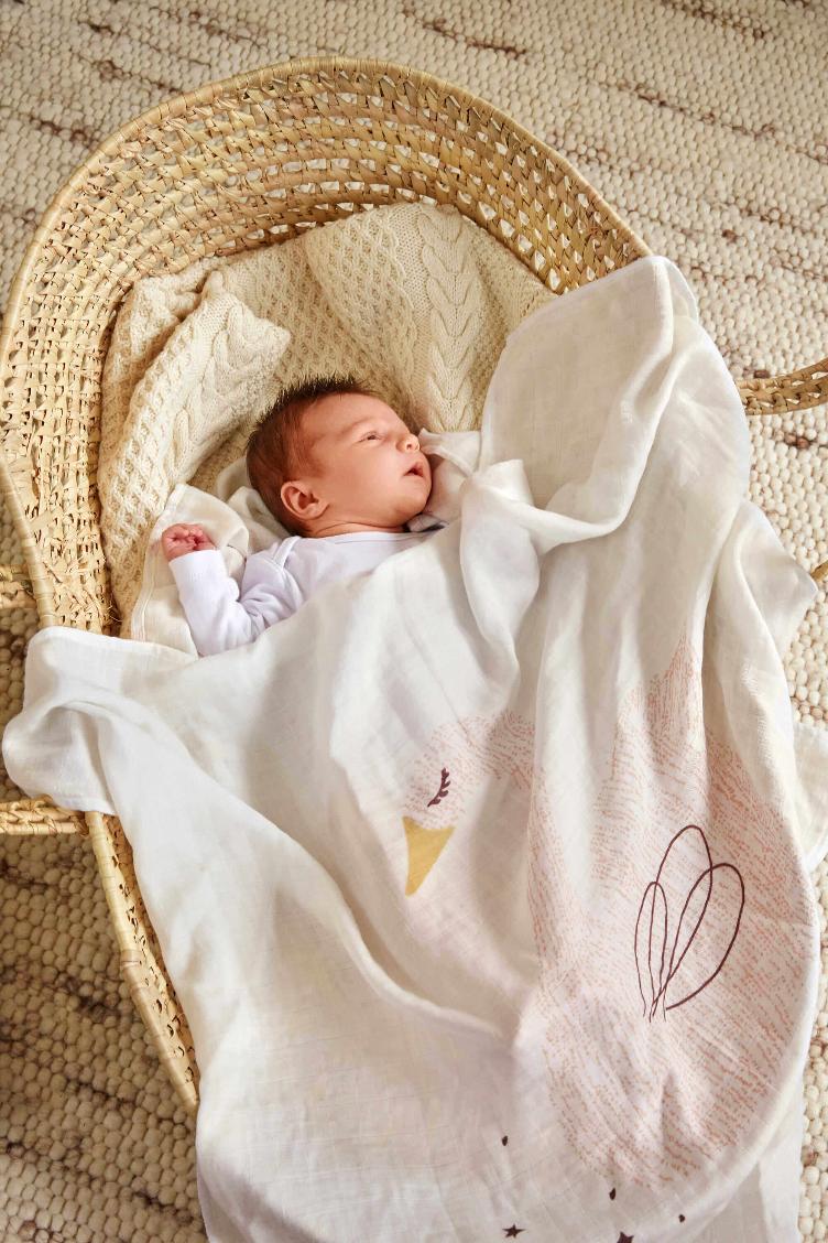 Heavenly soft Muslin Cloth 3 Pack Schwan Lässig - 3
