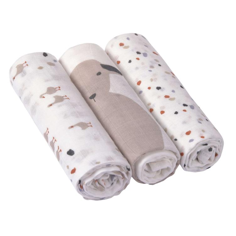 Heavenly soft Muslin Cloth 3pack Tiny Farmer Lässig