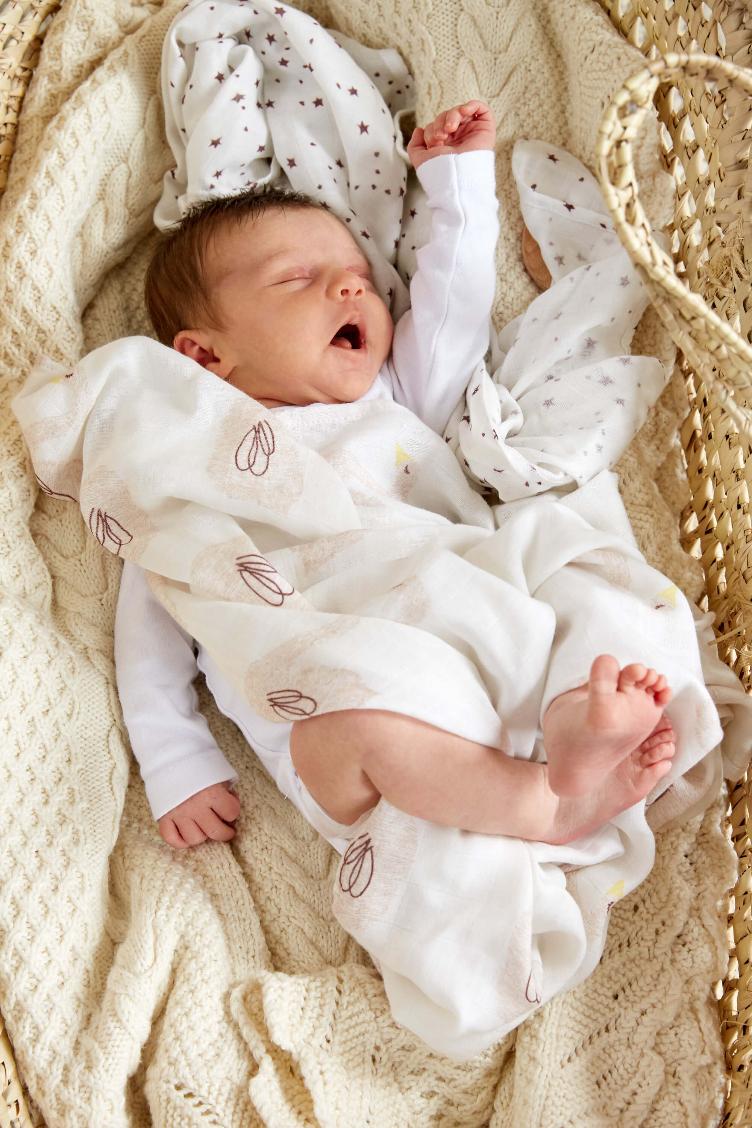 Heavenly soft Swaddle 2 Pack Schwan Lässig - 5