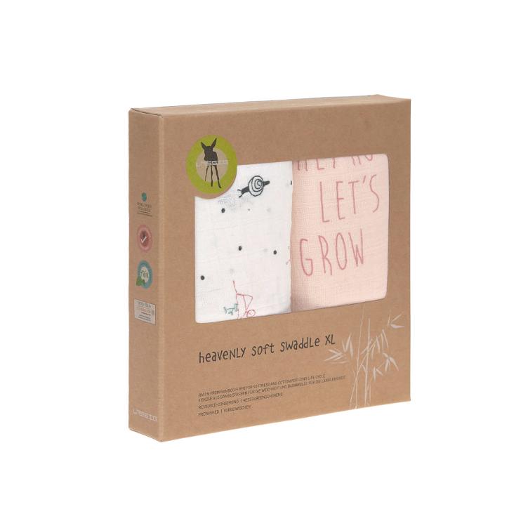 Heavenly soft Swaddle 2 Pack Garden Girls Lässig - 0