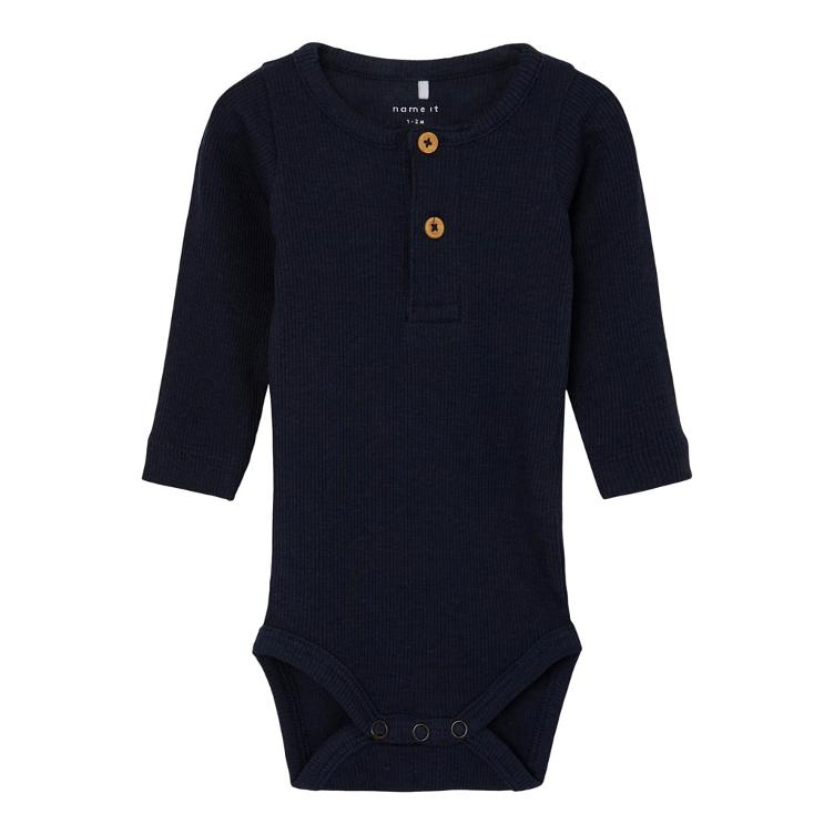 NAME IT Baby Langarm Body – Dark Sapphire