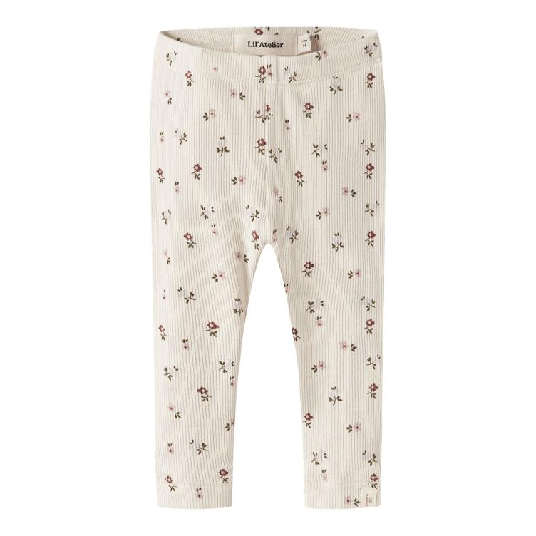 Lil’ Atelier BABY Leggings – Turtledove Floral