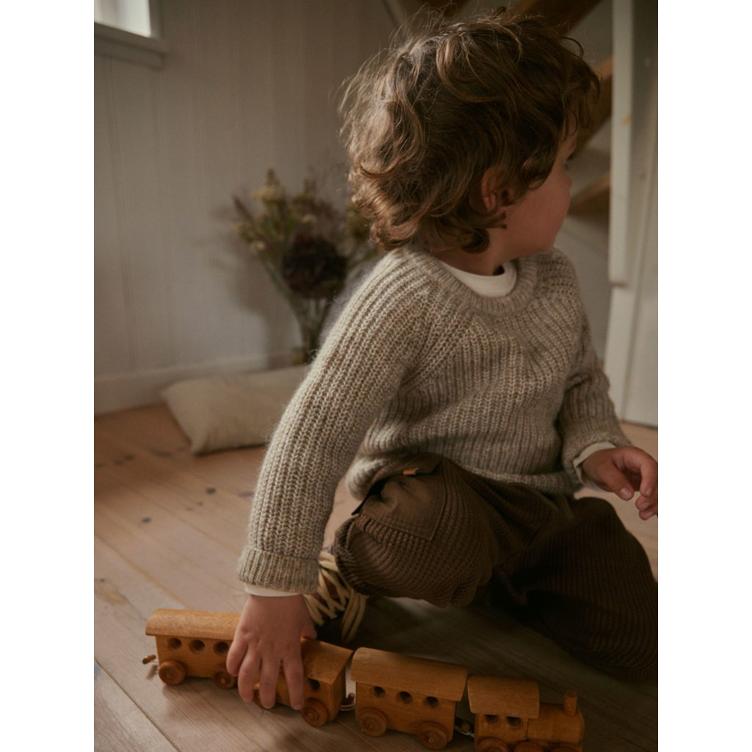 Pullover aus 63 % Baumwolle - Bio, 28 % Wolle, 9 % Alpaka - Lil`Atelier - 0