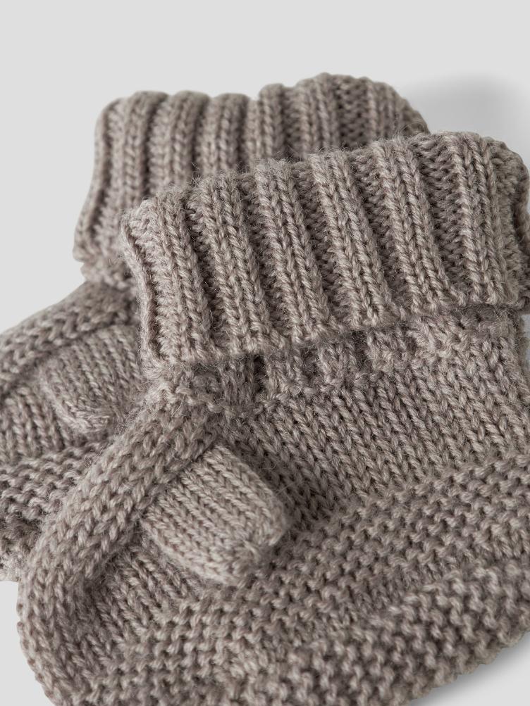NAME IT Baby Baby Booties aus 100 % Merinowolle – Satellite - 3