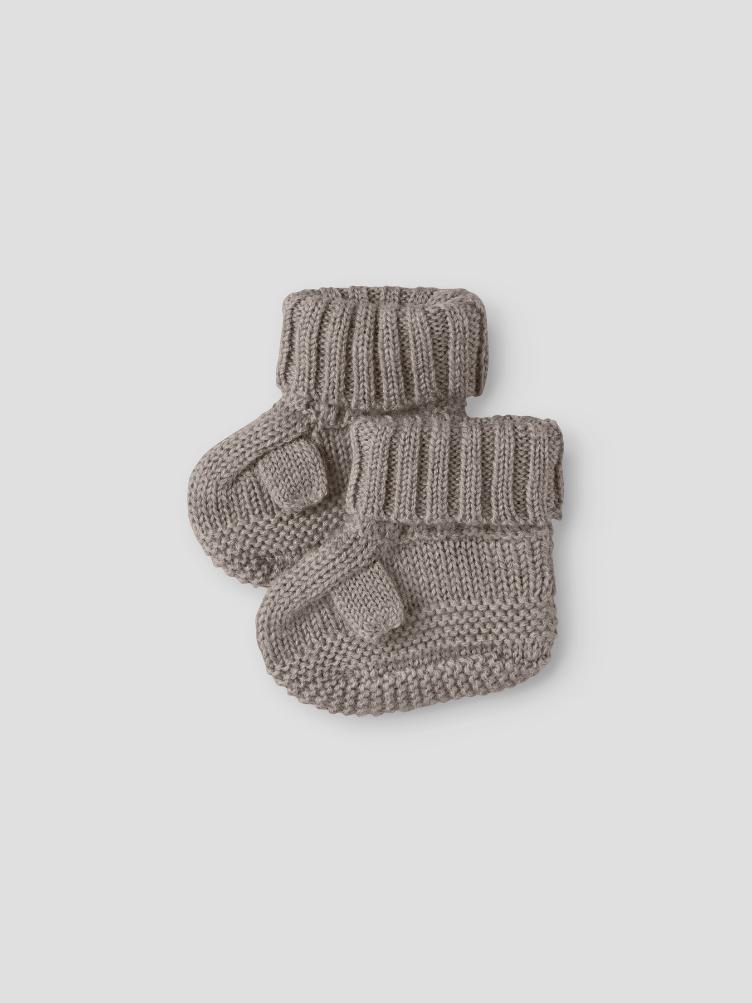 NAME IT Baby Baby Booties aus 100 % Merinowolle – Satellite - 2
