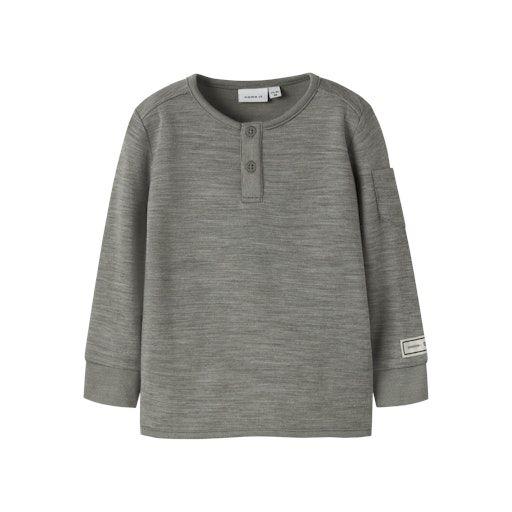 Kinder Langarmshirt aus Merinowolle – atmungsaktiv & temperaturregulierend - Name it