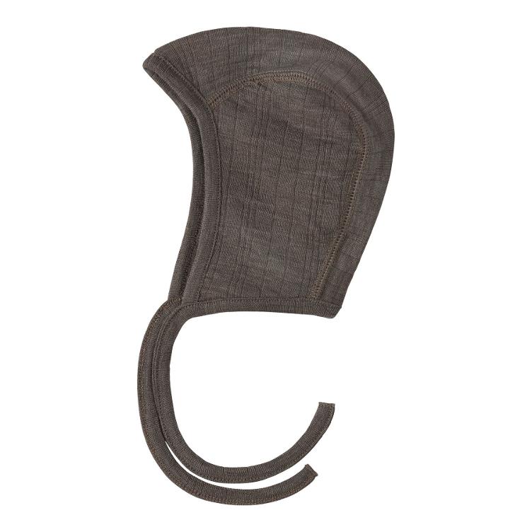 NAME IT BABY Schlupfmütze aus 100% Merinowolle – Grey Morel