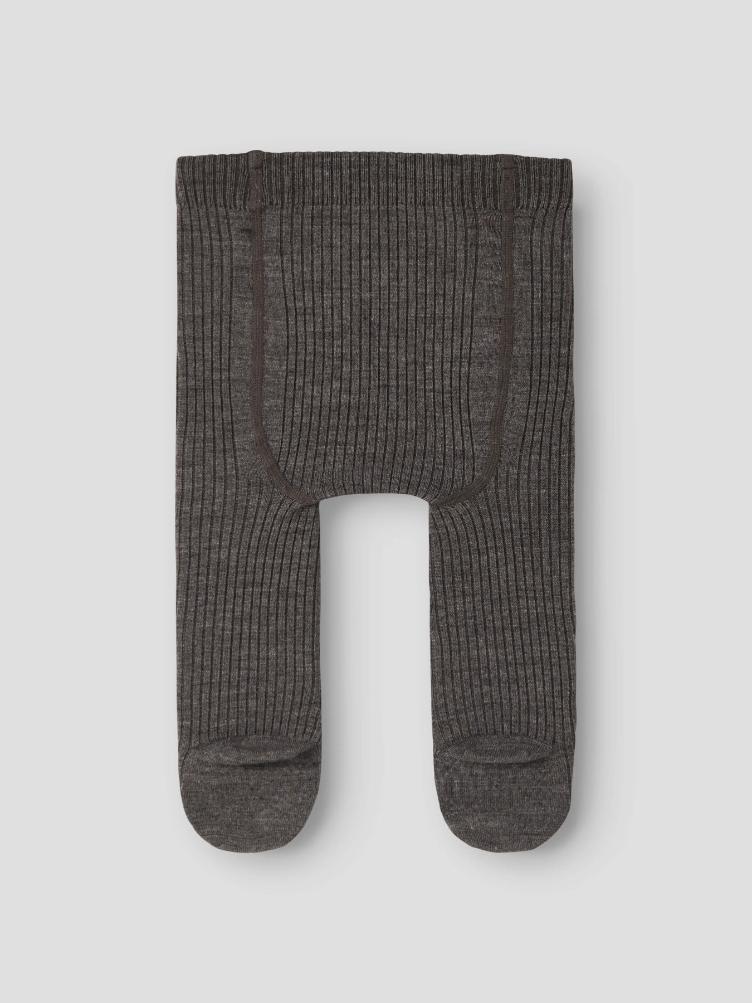 Lil’ Atelier BABY Strumpfhose aus Wolle – Sepia Tint Melange - 3