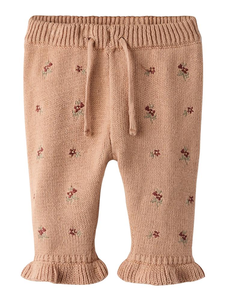 Lil’ Atelier – Strickhose aus Bio-Baumwolle mit Stickerei - 2