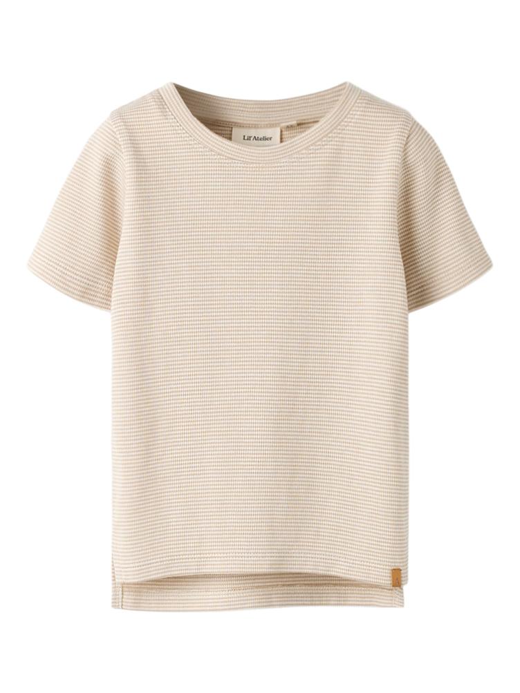 Lil’ Atelier Kinder T-Shirt Feng – Oxford Tan - 3