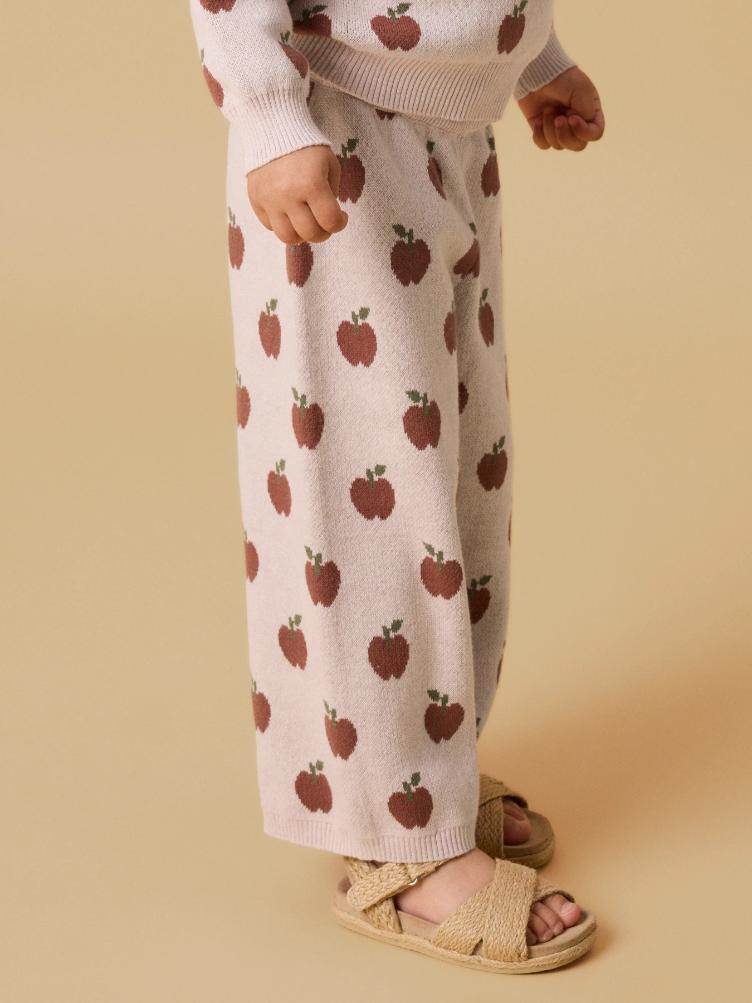 Lil’ Atelier Strickhose Wide Leg – Hushed Violet - 5