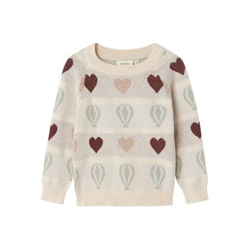 Lil’Atelier Jacquard-Strickpullover – Bio-Baumwolle & Recycling-Baumwolle