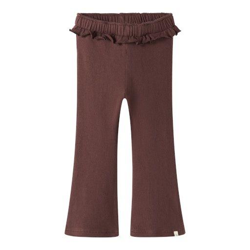 Mädchenhose aus Bio-Baumwolle – mit verstellbarem Bund & Rüschen, Regular Fit - Lil`Atelier