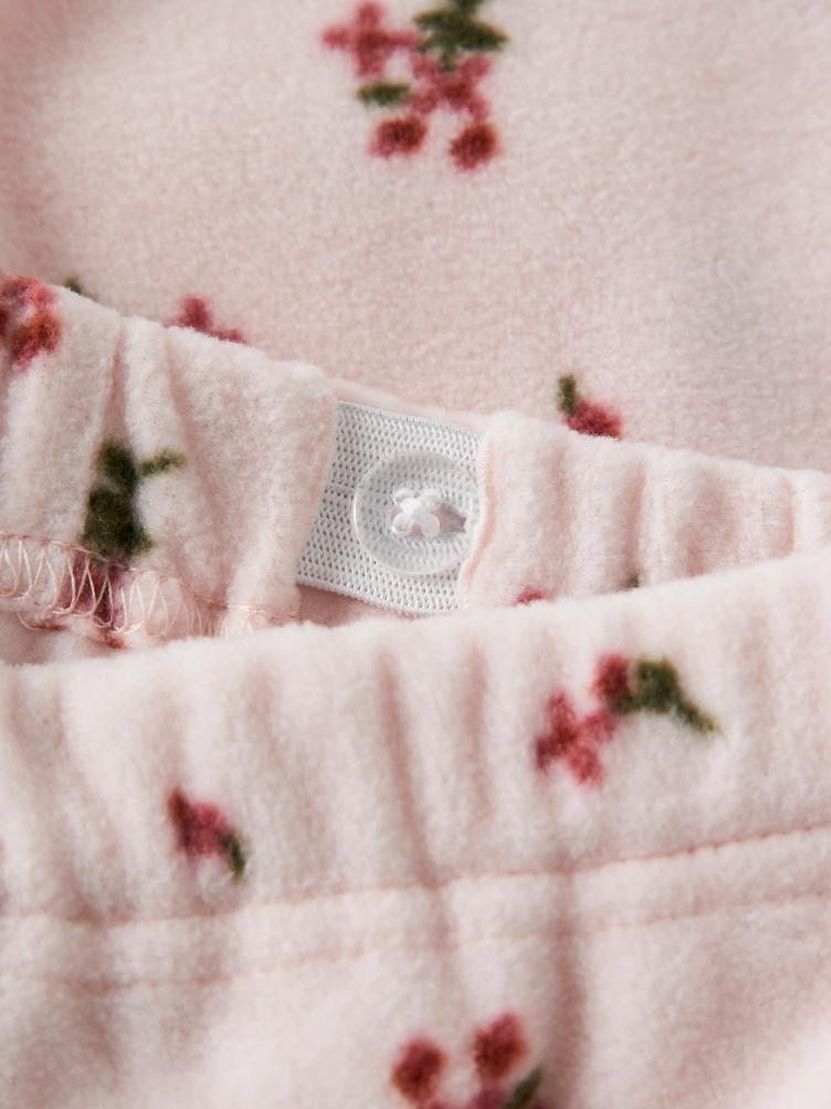 Lil’ Atelier Fleece Set – Hushed Violet Flowers - 2