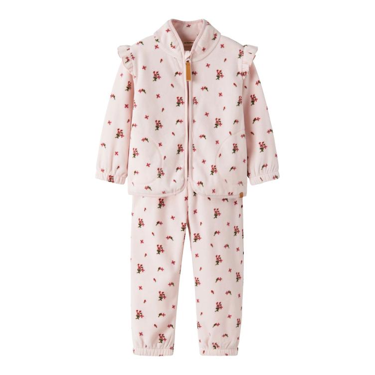 Lil’ Atelier Fleece Set – Hushed Violet Flowers