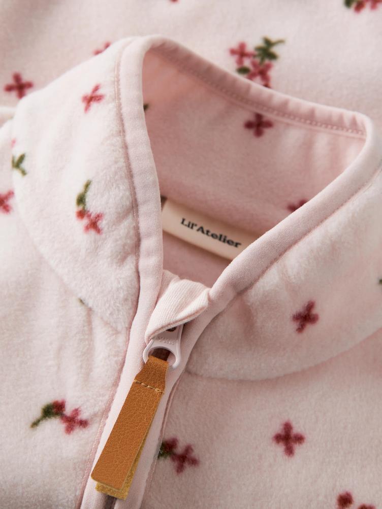 Lil’ Atelier Fleece Set – Hushed Violet Flowers - 1
